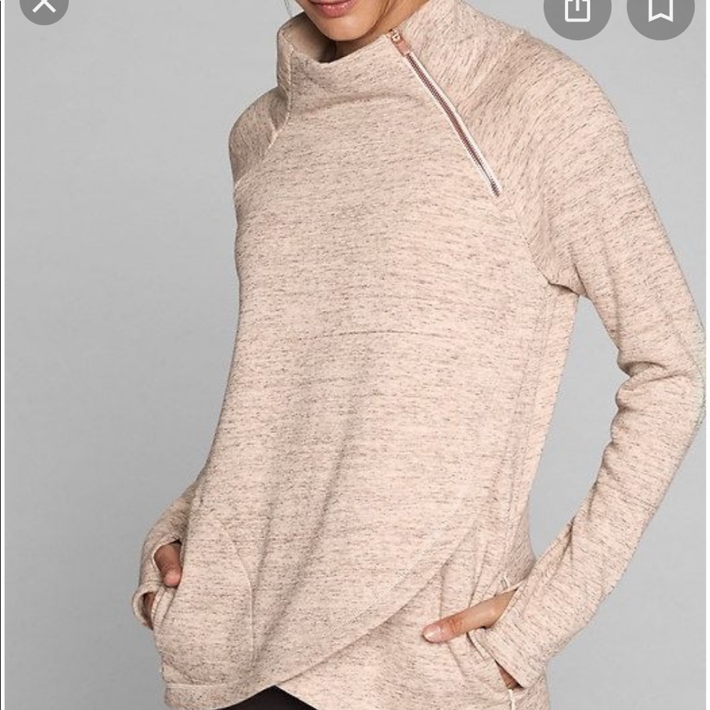 Athleta Cozy Karma Asym Pullover